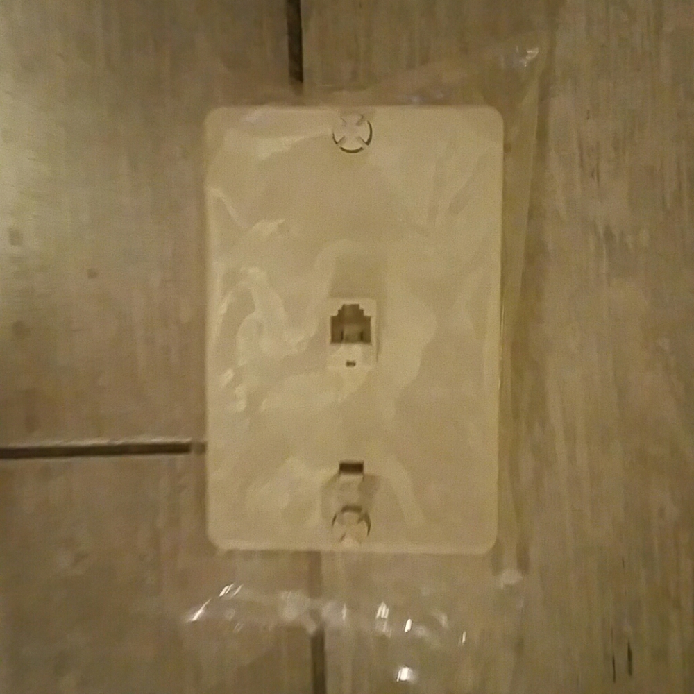 Beige Wall Phone Mount